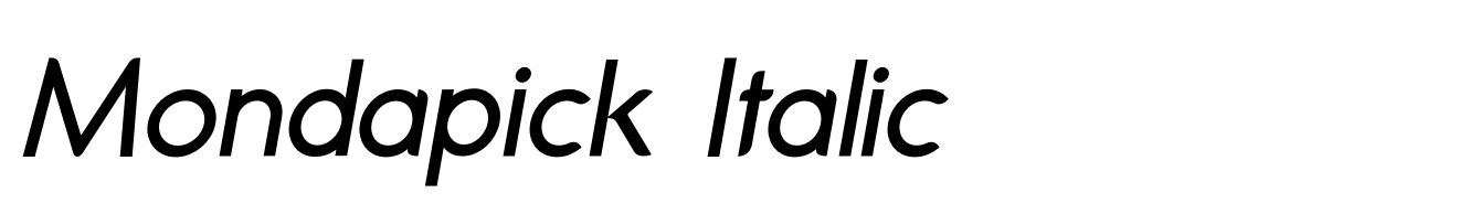 Mondapick Italic